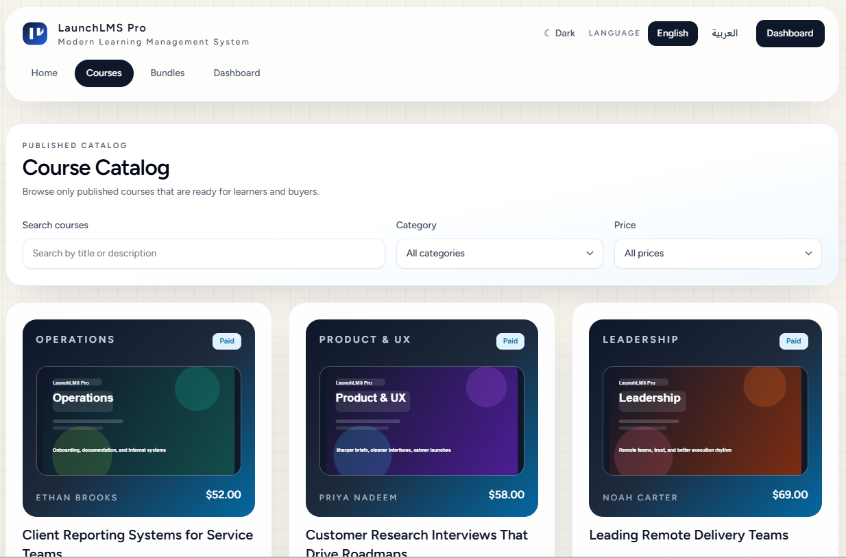 Public Catalog and Discovery Flow